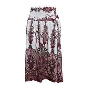 Tropiko Summer  Paisley Print Skirt  Elastic Waist Size S.mall